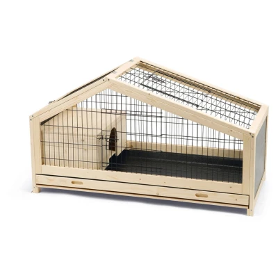 Afbeelding van Beeztees Konijnenkooi Mex Dierenverblijf 116X54x65 cm Zwart Blank