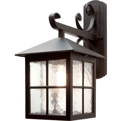 Afbeelding van Elstead Lighting LED Wand Buitenlamp Winchester 1X E27 Max 60W Dimbaar Black