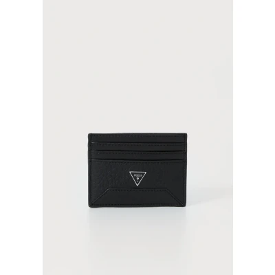 Afbeelding van GUESS Leren Kaarthouder Torino Card Holder Black Zwart