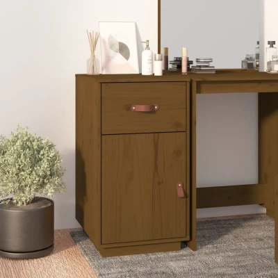 Afbeelding van Bureau 40x50x75 cm massief grenenhout honingbruin