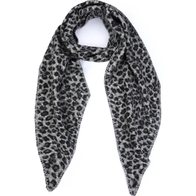 Afbeelding van Sjaal Winter Leo Vachtje Zwart Vachtsjaal Leopard/Panter/Cheetah