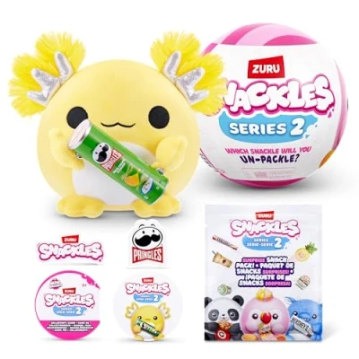 Afbeelding van Snackles Series 2 Wave 2, snack Swap, 12 cm Snackle by ZURU Cuddly Squishy Comfort 5 inch pluche met licentie merkaccessoire (Random Assortment)