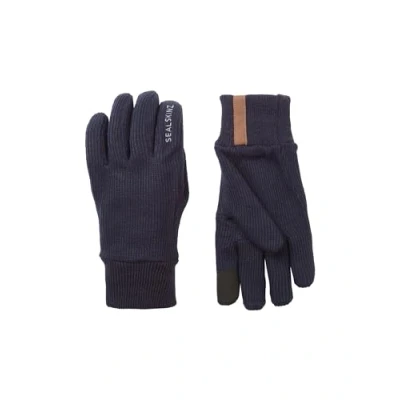 Afbeelding van SEALSKINZ Necton Winddichte gebreide handschoen voor alle koude weersomstandigheden, donker marineblauw, S
