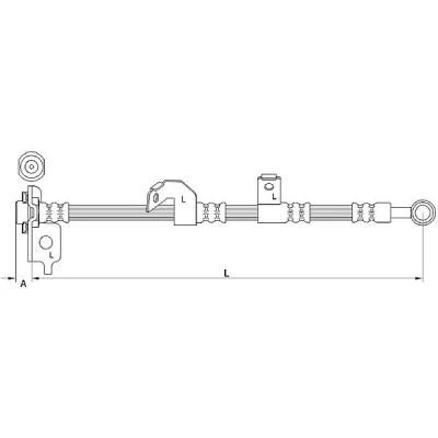 Afbeelding van METZGER 4110840 Remslang 472mm