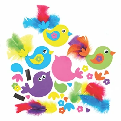 Afbeelding van Baker Ross AX839 Vogel Koelkast Magneetsets Pakket Van 8, Mix En Match Ambachten, Maak Je Eigen Koelkastmagneten, Kunstsets Voor De Creativiteit Kinderen, Kleine Geschenken Of Huiswerk