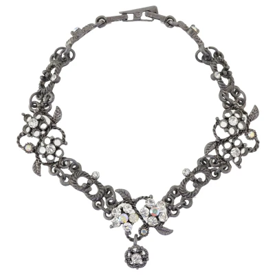 Afbeelding van Behave Dames armband oud zilver kleur met steentjes 18 cm