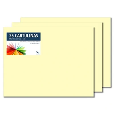 Afbeelding van Raylu Paper® 50 x 65 cm, 25 stuks, 180 g/m², ideaal voor knutselwerk, kantoor, tekenen, papyroflex (crème)