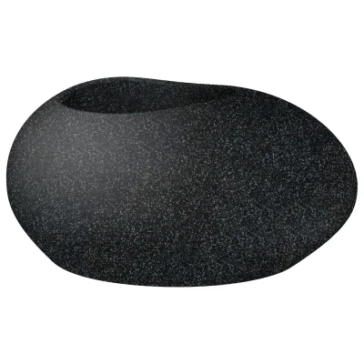 Afbeelding van Scheurich Bloembak Flow (Ø73 x 35 cm, Zwart)