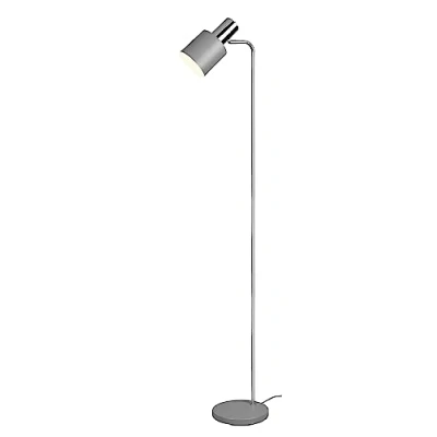 Afbeelding van Reality LED Vloerlamp Vloerverlichting E27 Fitting Rond Grijs Aluminium