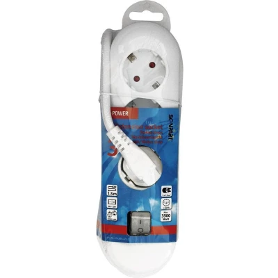 Afbeelding van Scanpart Tafelcontactdoos 3 V Randaarde Schakelaar Ak En 1.5M(3X1,5Mm)