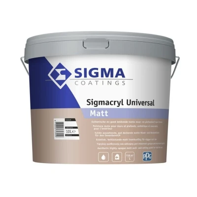 Afbeelding van Sigma Sigmacryl Universal Matt 10 liter Muurverven