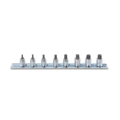 Afbeelding van Beta 8 delig set schroevendraaierdoppen voor binnenzeskant schroeven, 1/4&quot; aansluiting, verchroomd 900ME/SB8 009000518