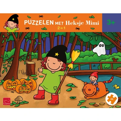 Afbeelding van Puzzelen met Heksje Mimi. 2 in 1 puzzel Halloween