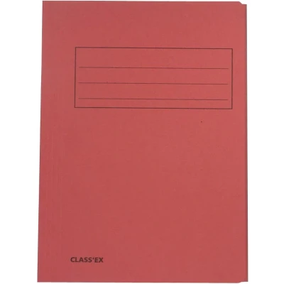 Afbeelding van Class&#039;ex dossiermap, 3 kleppen ft 23,7 x 34,7 cm (voor folio), kers dossiermap