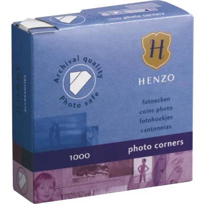 Afbeelding van Henzo Plakmiddelen Fotohoekjes 1000 stuks