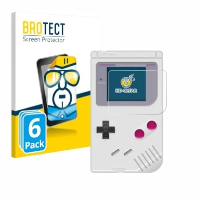 Afbeelding van BROTECT (6 Stuks) Schermbeschermer voor Nintendo Gameboy 1989 Screen Protector Transparant