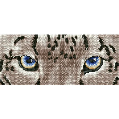 Afbeelding van Diamond Dotz Snow Leopard Spy Painting 8.906 42x18 cm