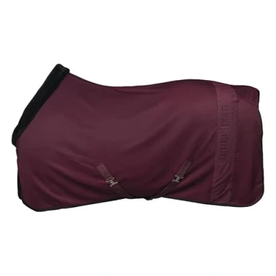 Afbeelding van Horka Fleecedeken Equestrian Pro Embossed Donkerrood