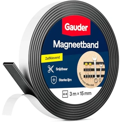 Afbeelding van GAUDER Magneetband Zelfklevend Magneetstrip Magneetrol