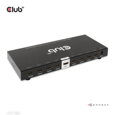 Afbeelding van Club 3D 1 to 8 hdmi splitter Full and 4K60Hz (600MHz)