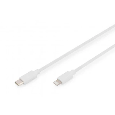 Afbeelding van Digitus Mobiele telefoon, Apple iPad/iPhone/iPod, Laptop Laadkabel [1x 1x Lightning] 2 m