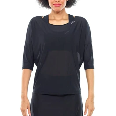 Afbeelding van Winshape Functional 3/4SLEEVE mesh Longsleeve, Dames, Maat: XS, Black
