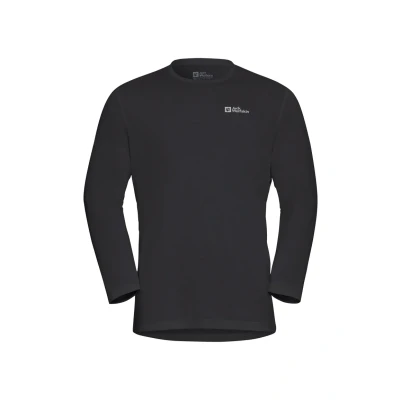 Afbeelding van Jack Wolfskin Vonnan Longsleeve, Heren, Maat: Large, Black