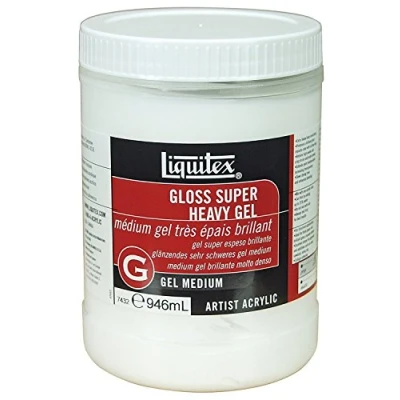 Afbeelding van Liquitex 7432 Professional glanzende, zeer zware gel medium, Ideaal voor krachtige pieken en sculpturale wijze van opbrengen met acrylverf 946ml Pot
