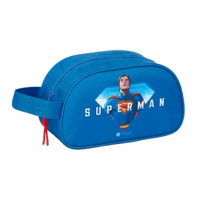Afbeelding van Reistasje Superman Blauw 26 x 15 12 cm