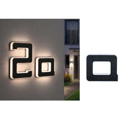 Afbeelding van Paulmann 94650 Solar Hausnummer a Huisnummerlamp op zonne energie Warmwit Zwart