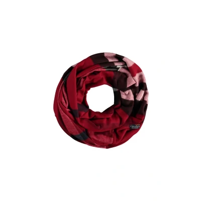 Afbeelding van Fraas Plaid Cashmink LOOP MADE IN Germany Sjaal, Dames, Maat: One Size, Red