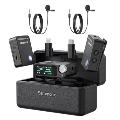 Afbeelding van Saramonic Ultra Wireless Lavalier microfoon voor iPhone Android USB C Smartphones DSLR camera&#039;s