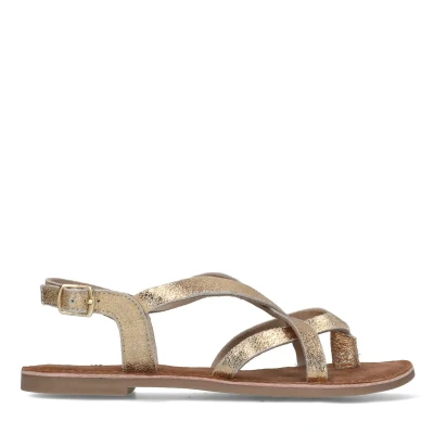 Afbeelding van Sacha leren sandalen goud
