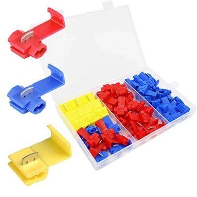 Afbeelding van senvenelec 50 stuks snelkoppelingsklem met Schotse vergrendelingsdraad, kabelconnector, snelconnector, 22 stuks, rood, blauw, 6 geel