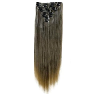 Afbeelding van CAISHA XXL 60cm 8 Delige Set Clip In Extensions Haarextensies Haarstukje Glad Bruinblond CES19