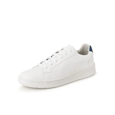 Afbeelding van Geox Heren U Magneten Sneaker, White/Navy, 45 EU, Wit Navy, EU