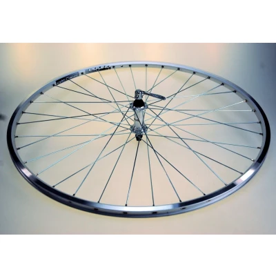 Afbeelding van Kt Voorwiel 26x1 3/8 alu zilver uitval