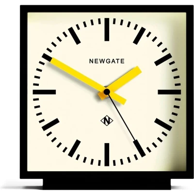 Afbeelding van NEWGATE® Amp Silent Sweep Mantel Clock &#039;No Tick&#039; een moderne schoorsteenklok klokken voor woonkamer kantoorklok bureauklok schoorsteenklokken stationsklok (gele handen)