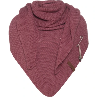 Afbeelding van Knit Factory COCO Halsdoek, Dames, Maat: One Size, Stone red