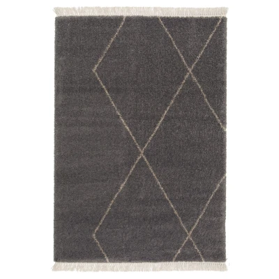 Afbeelding van Berber Vloerkleed Atlas Grid Grijs 160x230 Cm
