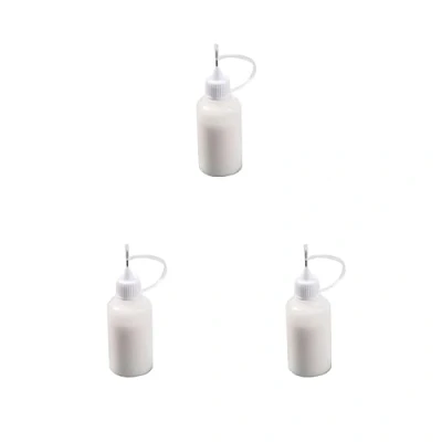 Afbeelding van 3 Set 30 Ml Lege Lijm Fles Met Naald Precisie Tip Applicator Voor Papier Quilling Diy Craft