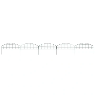 Afbeelding van Schuttingset gebogen 77,3x26 cm groen