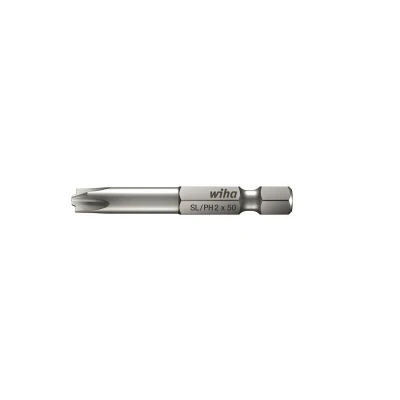 Afbeelding van 5x Wiha Bit Professional PlusMin/Phillips 1/4 (32492) SL/PH2 x 50 mm