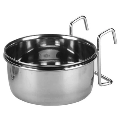 Afbeelding van Kerbl roestvrijstalen kom 600 ml, 12 cm met houder