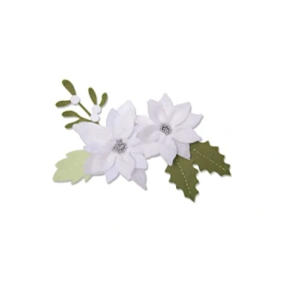 Afbeelding van Sizzix Bigz Plus Die 663371 Poinsettia kerstblad van Lisa Jones, Multi Colour, One size