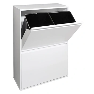 Afbeelding van ARREGUI Basic CR601 B afvalemmer van staal, 4 x 17 l, 68 wit