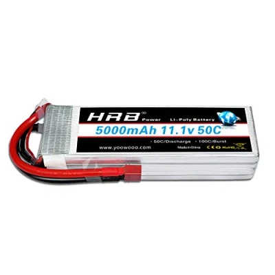 Afbeelding van HRB Lipo Batterij 5000mAh 3S 11.1V 50C met Deans Plug T voor RC Hobby Auto Helikopter Vliegtuig