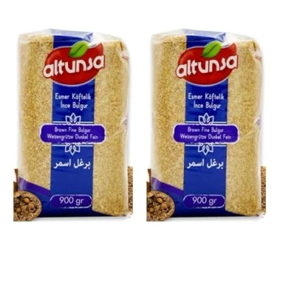 Afbeelding van Altunsa Multipak (Tarwe) Bruine Bulgur (Burgul) Fijn 2 x 900 Gram