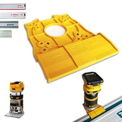 Afbeelding van Professionele geleiderailadapter voor DEWALT DCW600 / DCW604 DCW604NT D26200 Makita/Bosch/Festool/Mafell geleiderail bovenfrees randfrees adapter