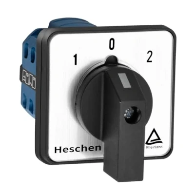 Afbeelding van Heschen Universele nokkenschakelaar, draaischakelaar, wisselschakelaar SZW26 20/D303,3, 660 V, 20 A, 3 standen, fasen, 12 klemmen, CE